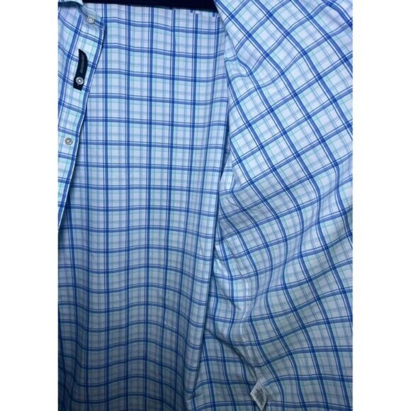 Peter Millar Crown Crafted Men's Size XL Performance Plaid Sport Shirt $200 NWT - Picture 10 of 13